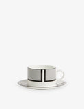 Wedgwood Luxe Graphite bone china teacup and saucer 235ml - British product