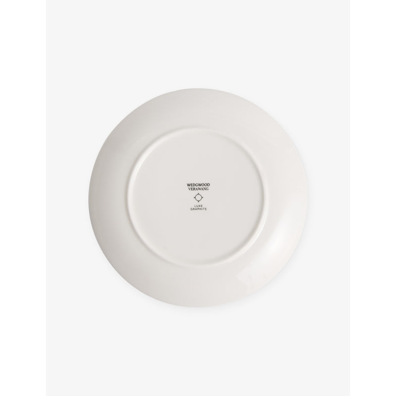 Wedgwood Luxe Graphite bone china plate 16cm, imported from the UK