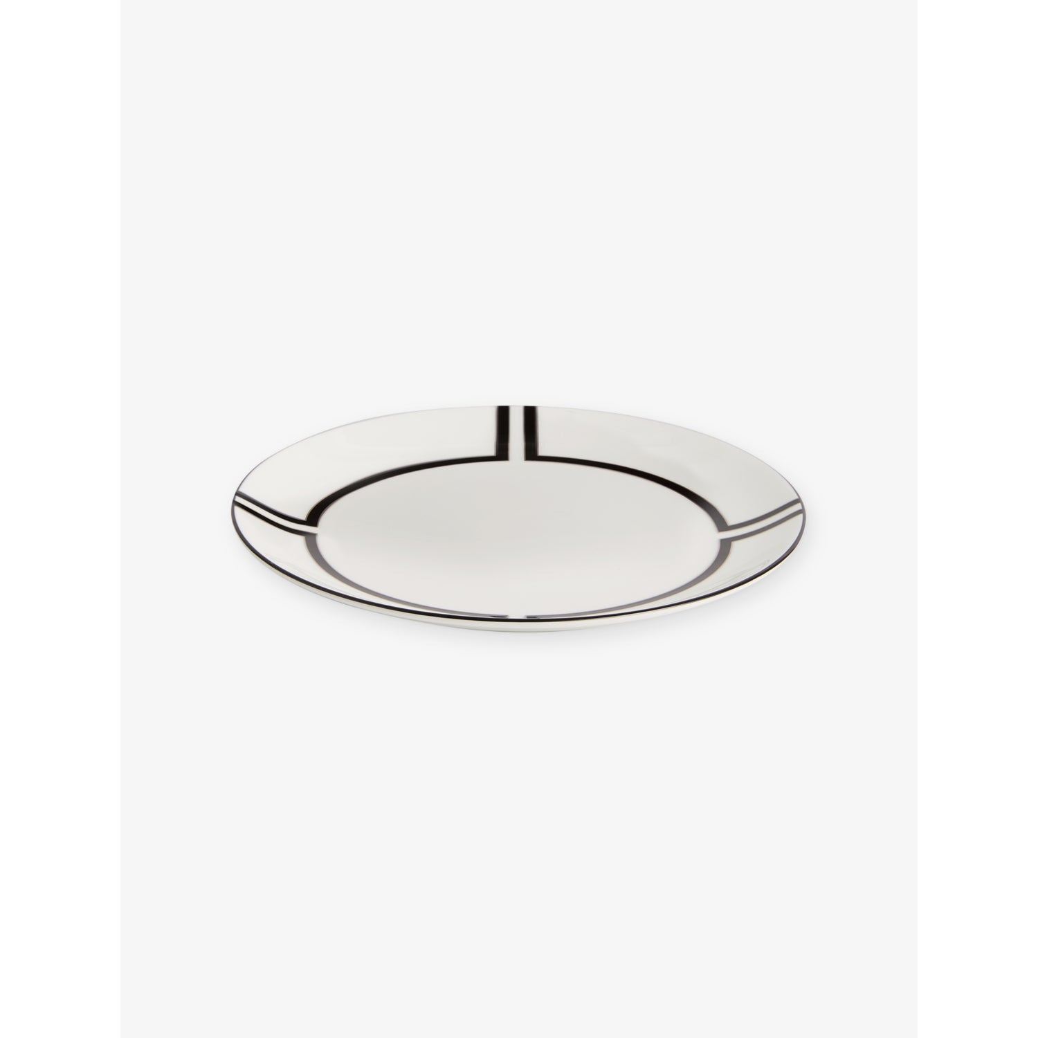 Wedgwood bone china plate Luxe Graphite 20cm, imported from the UK