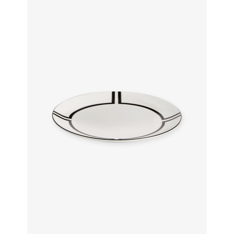 Wedgwood bone china plate Luxe Graphite 20cm, imported from the UK