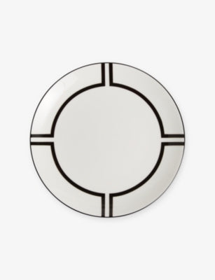 Wedgwood bone china plate Luxe Graphite 20cm, imported from the UK