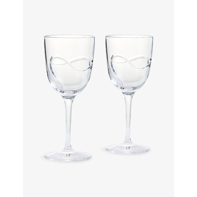 selfridges Wedgwood x Vera Wang Luxe Graphite Red Wine Glasses Set of Two- Buy online at McGrocer