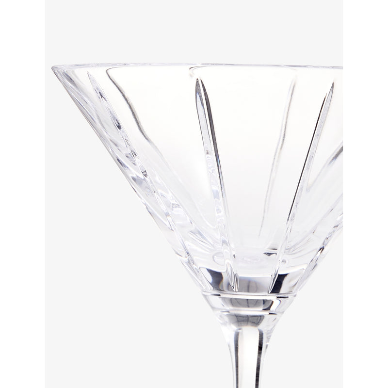 Wedgwood crystal martini glass set of two Luxe Graphite (British brand)