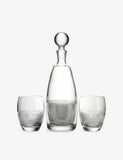 Wedgwood Helia crystal-glass decanter and tumbler set, UK version