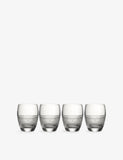 Wedgwood Helia crystal glass tumblers set of four, imported from the UK