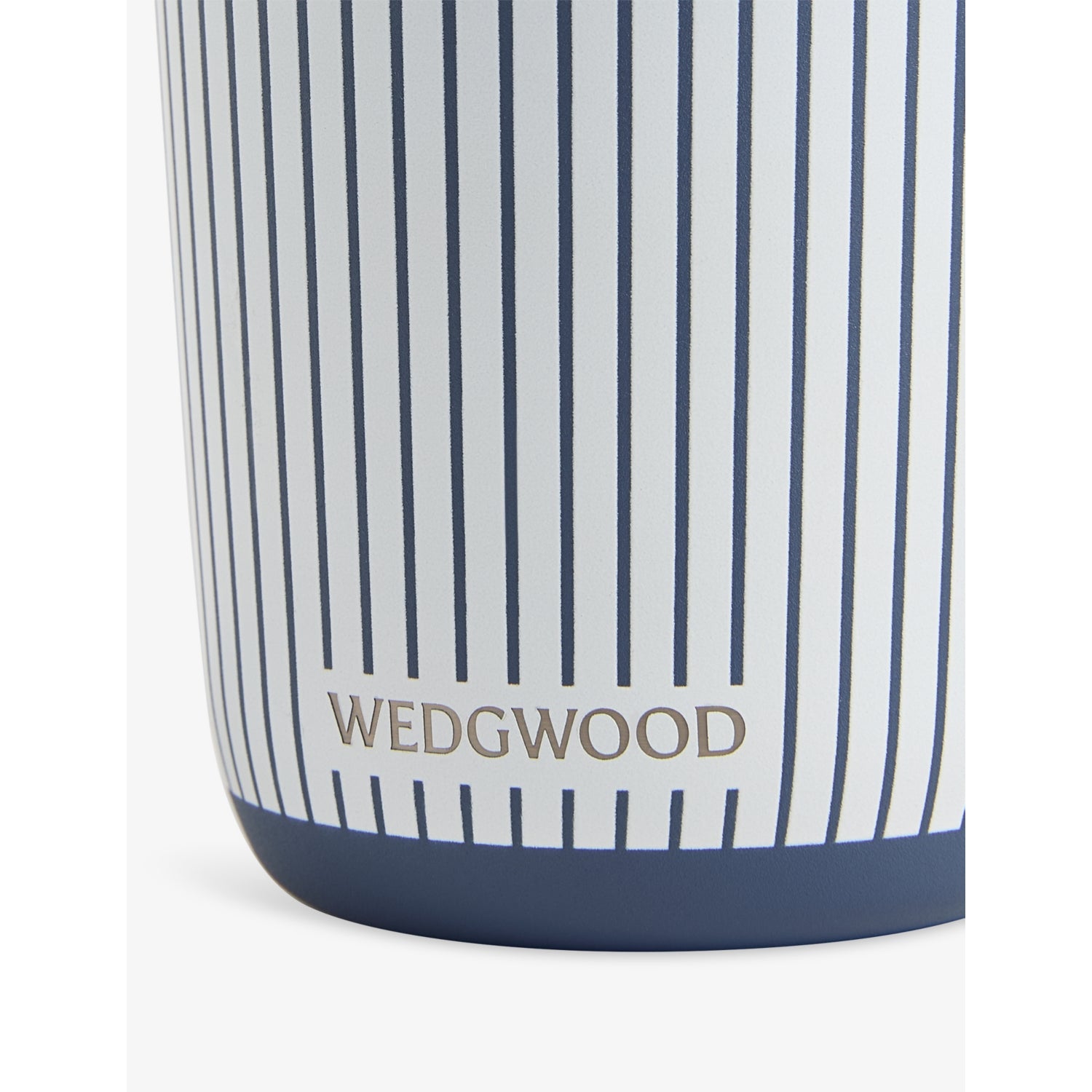 Wedgwood Gio Blue Stripe stainless steel tumbler 350ml - British product