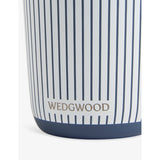 Wedgwood Gio Blue Stripe stainless steel tumbler 350ml - British product
