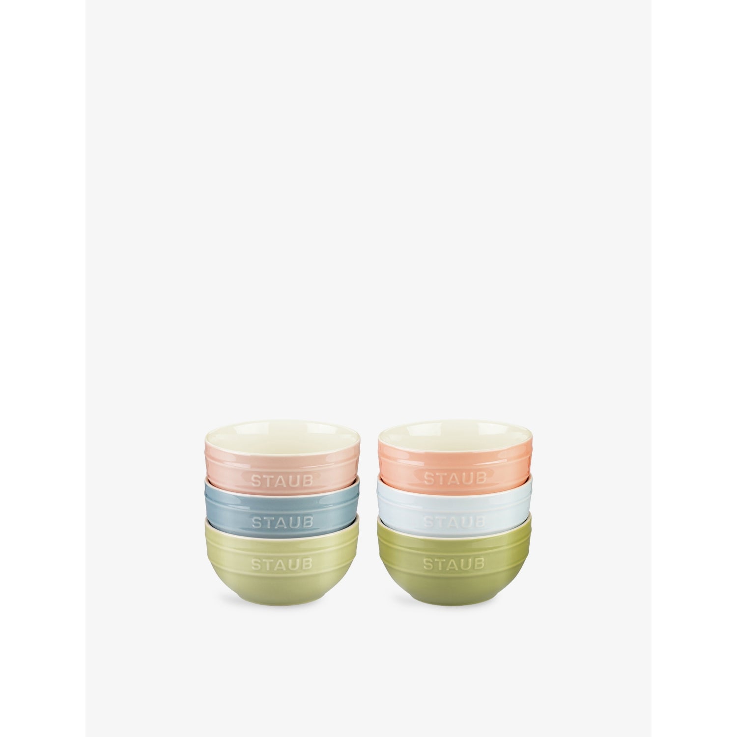 Staub ceramic bowl set of six 14cm - British product