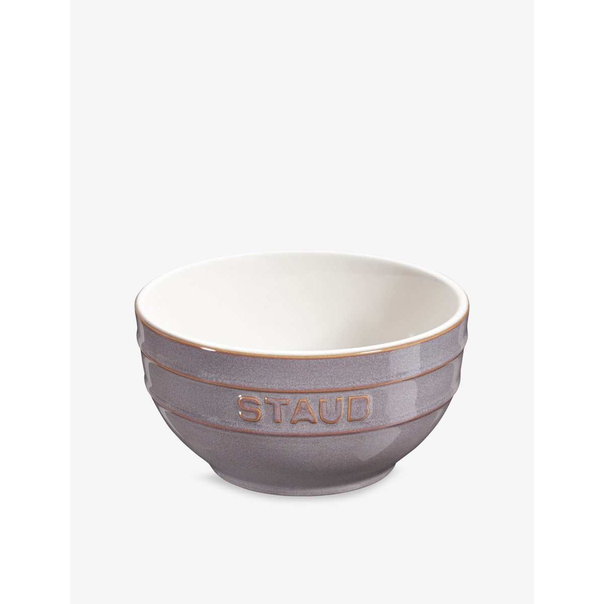 Brand-Embossed Ceramic Bowl 14cm - Ancient Grey