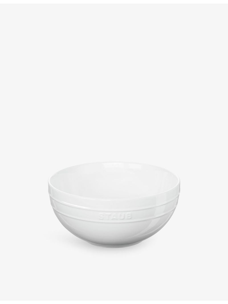 Staub ceramic bowl 24cm with embossed branding, imported from the UK
