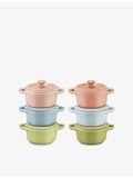 Staub mini cocotte set of six ceramic 200ml, UK version