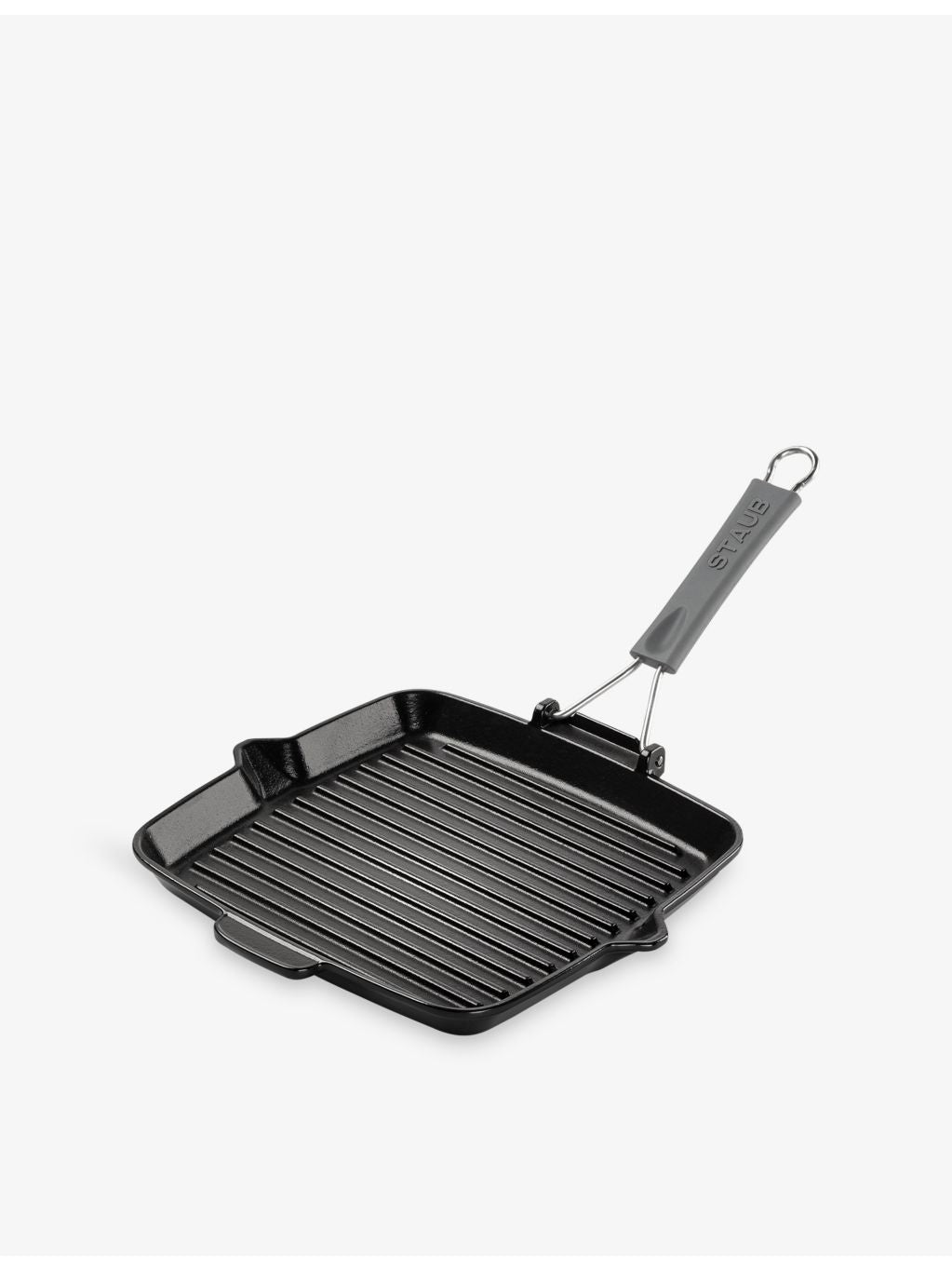Staub cast iron grill pan 24cm with pouring spout, UK version