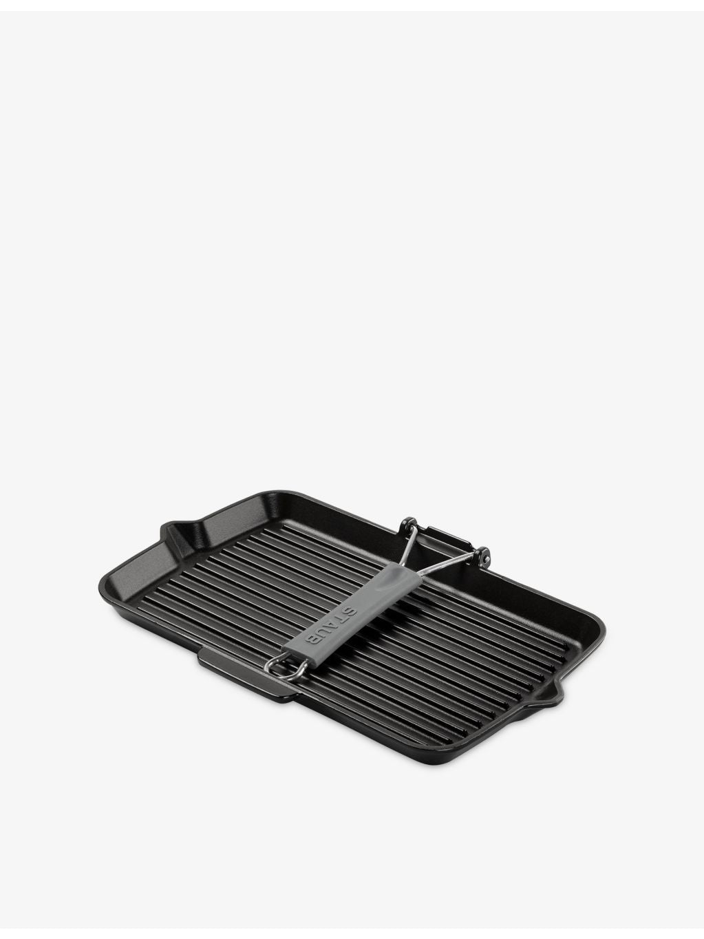 Staub rectangular cast iron grill pan 34cm, imported from the UK