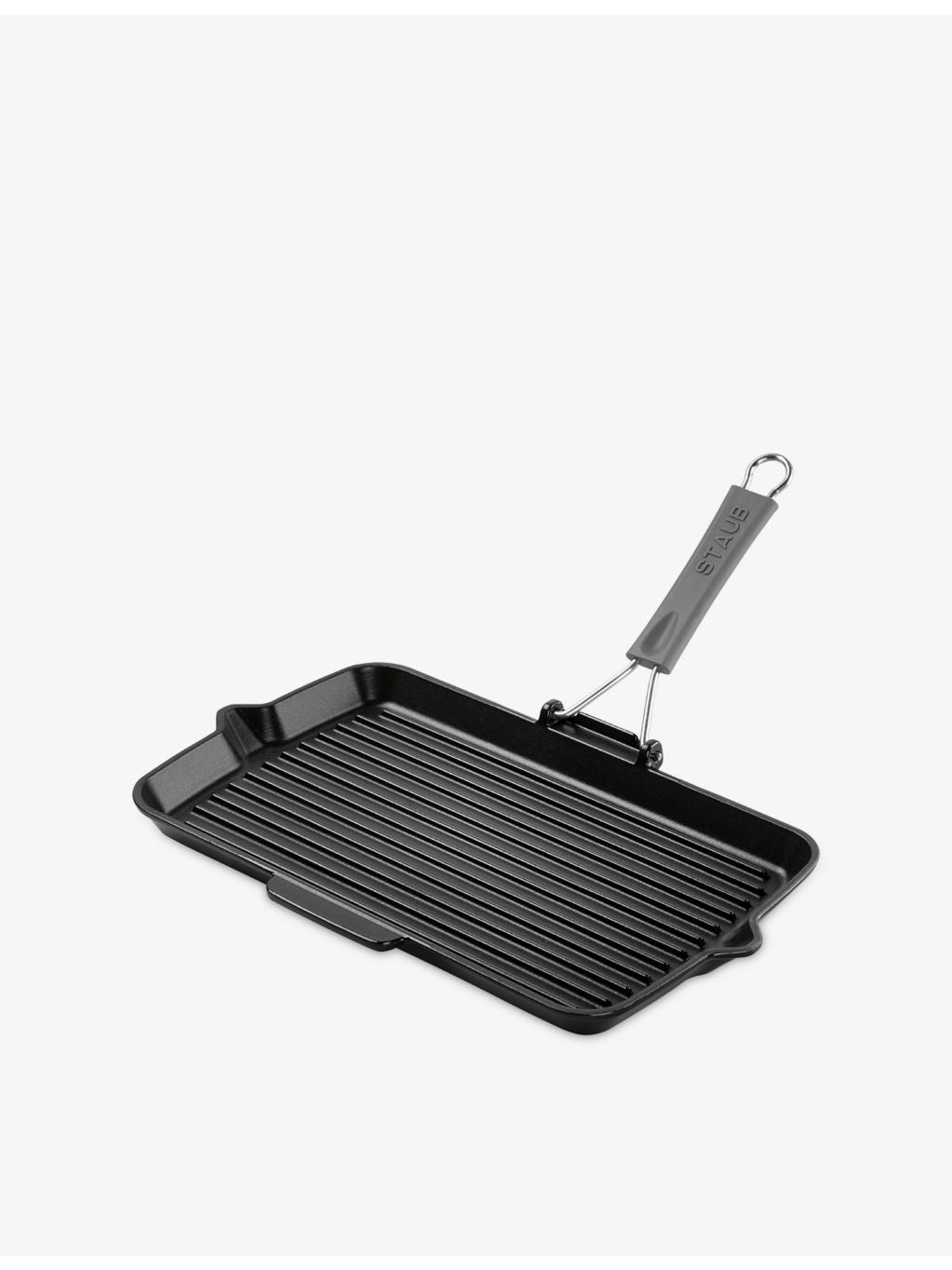 Staub rectangular cast iron grill pan 34cm, imported from the UK