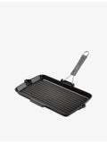 Staub rectangular cast iron grill pan 34cm, imported from the UK