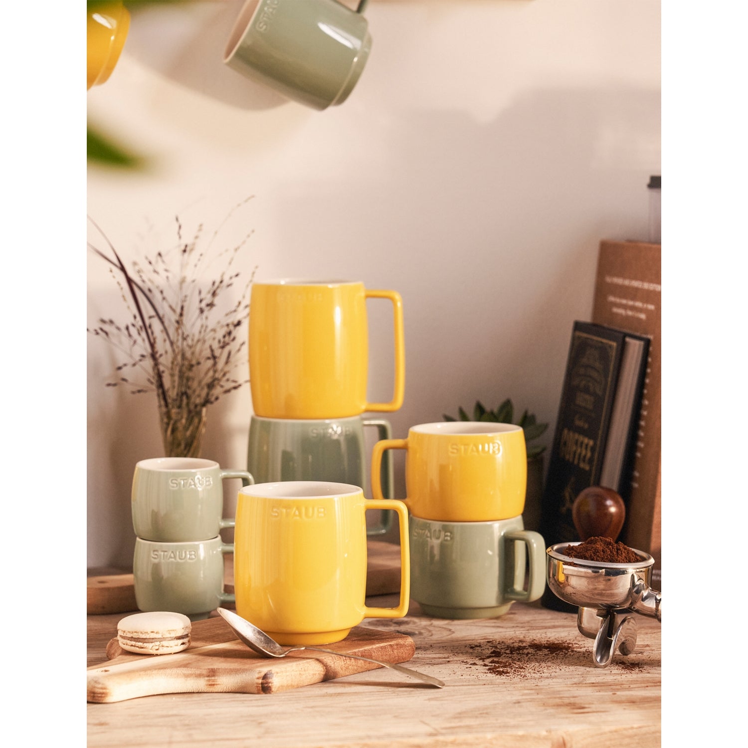 Staub ceramic mug embossed 100ml (British brand)