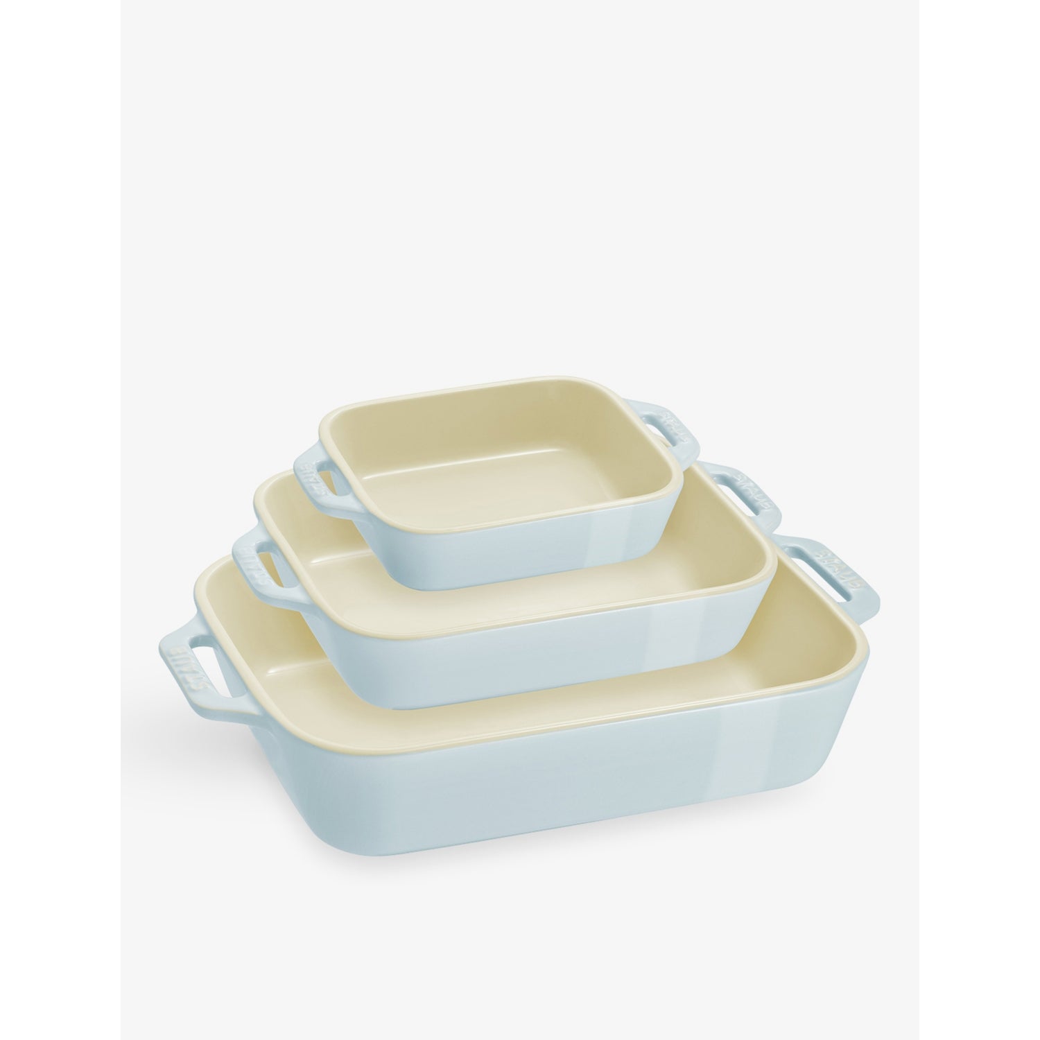 Staub ceramic gratin dishes set of three - British product