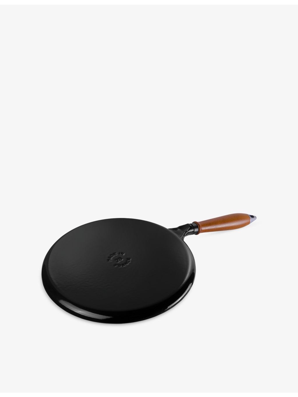 Staub cast-iron pancake pan with wooden handle 28cm - British product