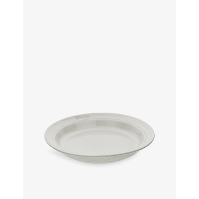 selfridges Staub Brand-Embossed Deep Ceramic Plate 24cm- Buy online at McGrocer