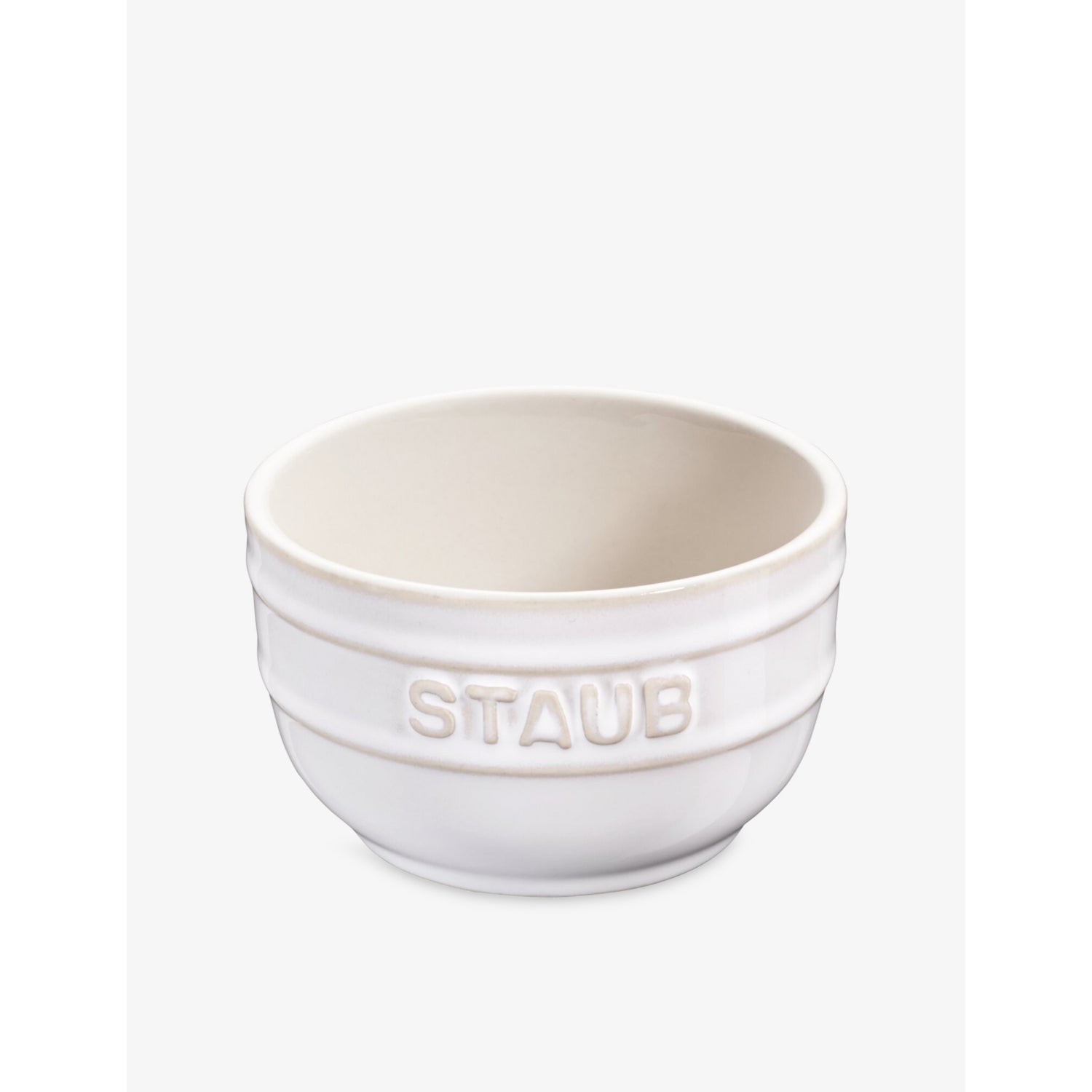 Brand-Embossed Set Of Two Ceramic Ramekins 9cm - CHERRY