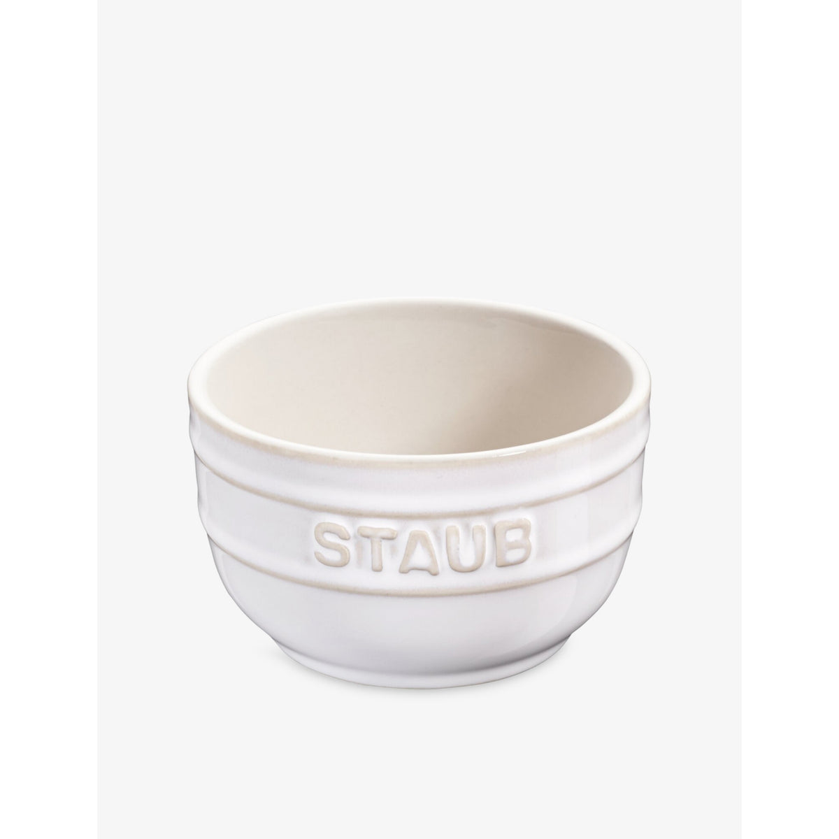 Brand-Embossed Set Of Two Ceramic Ramekins 9cm - CHERRY