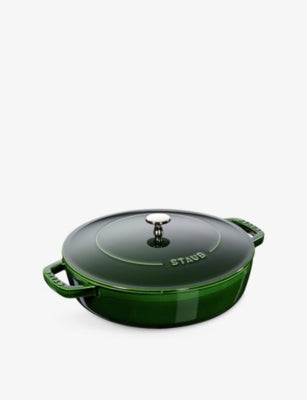 Staub cast iron braiser pan 28cm, imported from the UK