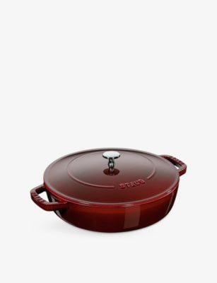 Staub cast iron braiser pan 28cm, imported from the UK