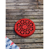 Staub cast iron trivet lily design 23cm - British product