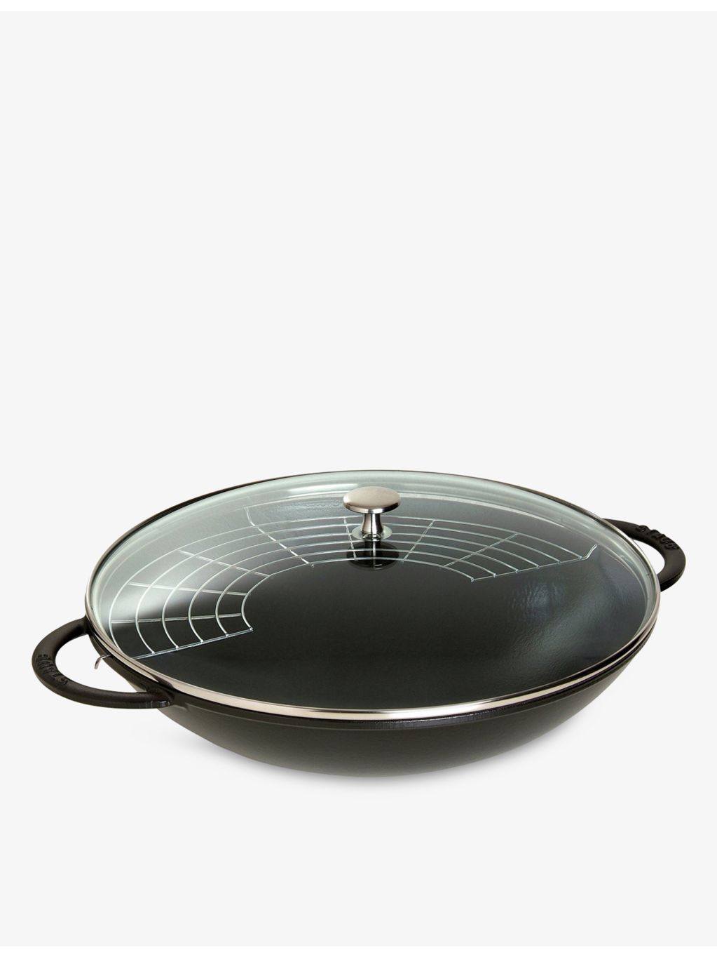 Staub French cast iron wok 37cm, imported from the UK