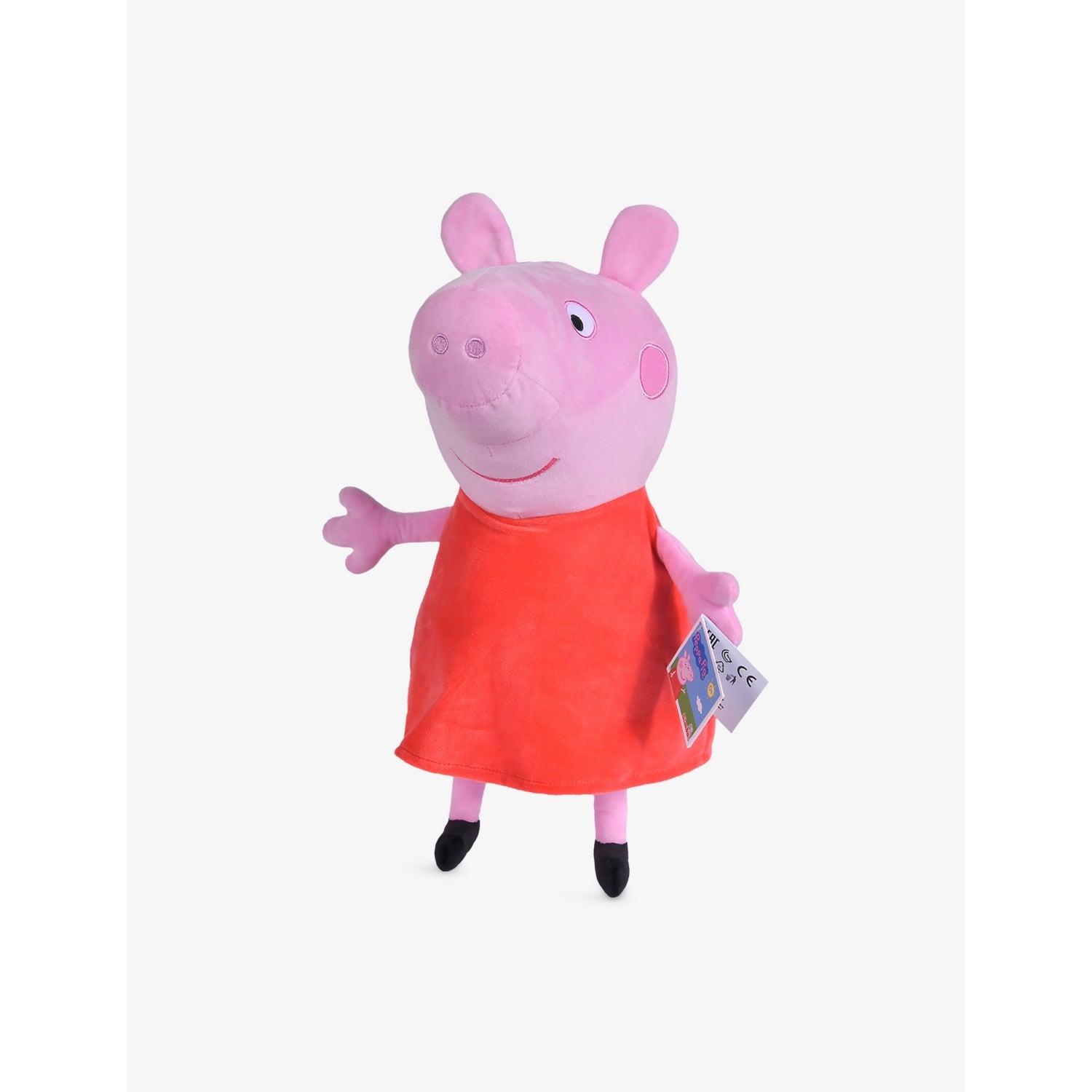 Peppa Pig soft toy 33cm with red dress, UK version