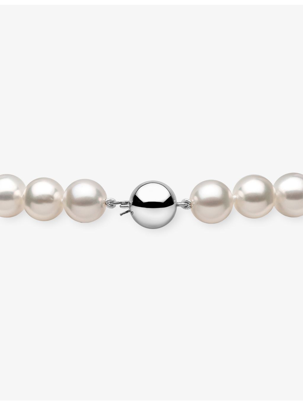 Yoko London 18ct white gold pearl necklace 45cm - British product