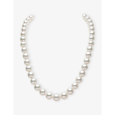 selfridges Yoko London Classic 18ct White Gold South Sea Pearl Necklace 45cm- Buy online at McGrocer