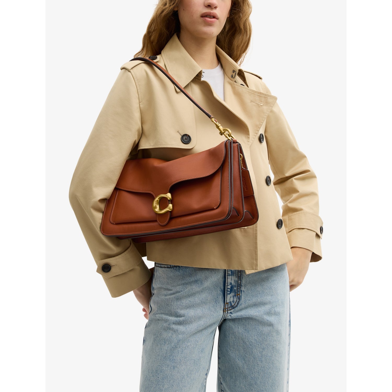 Coach Tabby 36 leather shoulder bag (British brand)