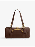 Coach kisslock barrel suede shoulder bag 33.6cm, UK version
