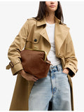 Coach Kisslock Frame 27 suede shoulder bag, UK version