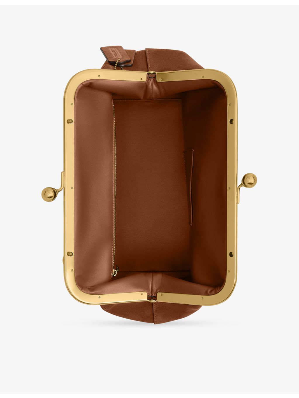 Coach Kisslock Frame 27 suede shoulder bag, UK version
