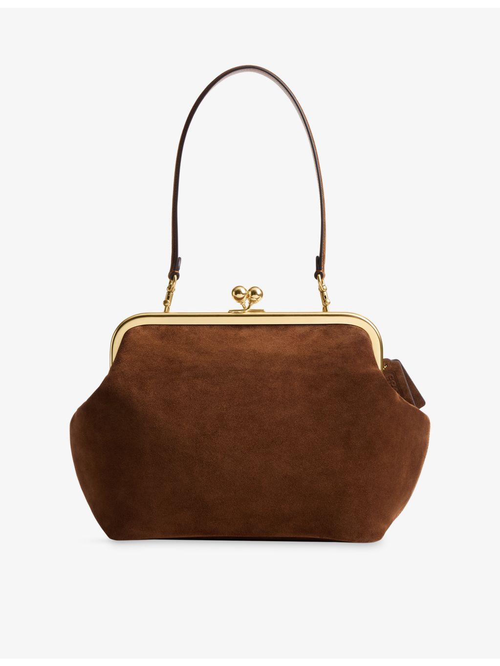 Coach Kisslock Frame 27 suede shoulder bag, UK version
