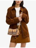 Coach Signature Twin Turnlock canvas shoulder bag - British product