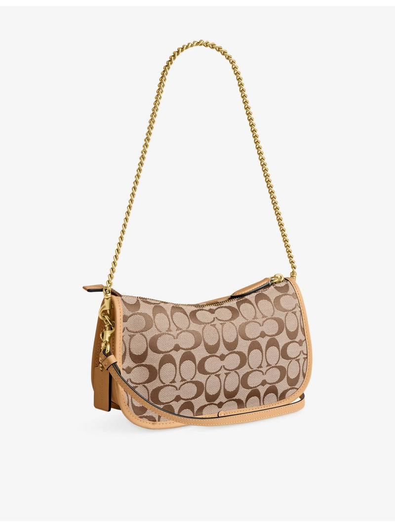 Coach Signature Twin Turnlock canvas shoulder bag - British product