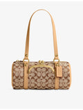 Coach canvas barrel shoulder bag, imported from the UK