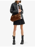 Coach Turnlock Haversack suede shoulder bag, imported from the UK