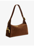 Coach Turnlock Haversack suede shoulder bag, imported from the UK