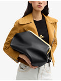 Coach Kisslock Frame 27 leather shoulder bag - British product