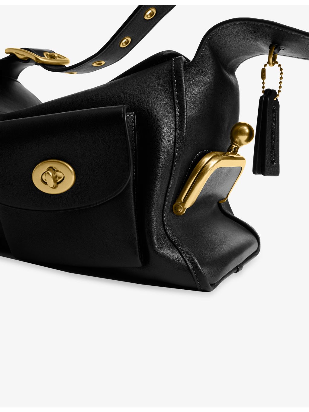 Coach Turnlock Haversack leather shoulder bag, UK version
