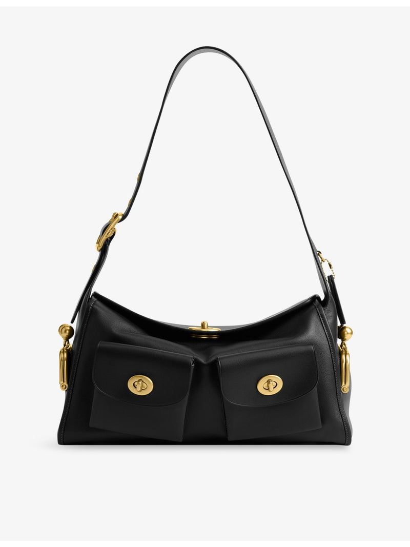 Coach Turnlock Haversack leather shoulder bag, UK version