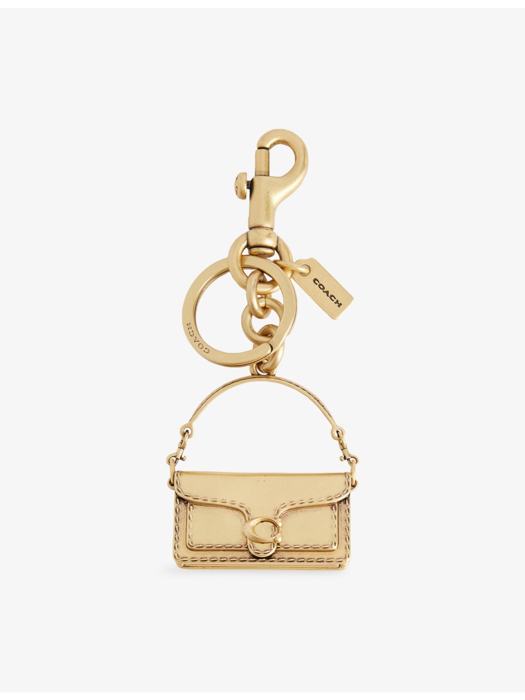 Coach Tabby brass bag charm 5cm, imported from the UK