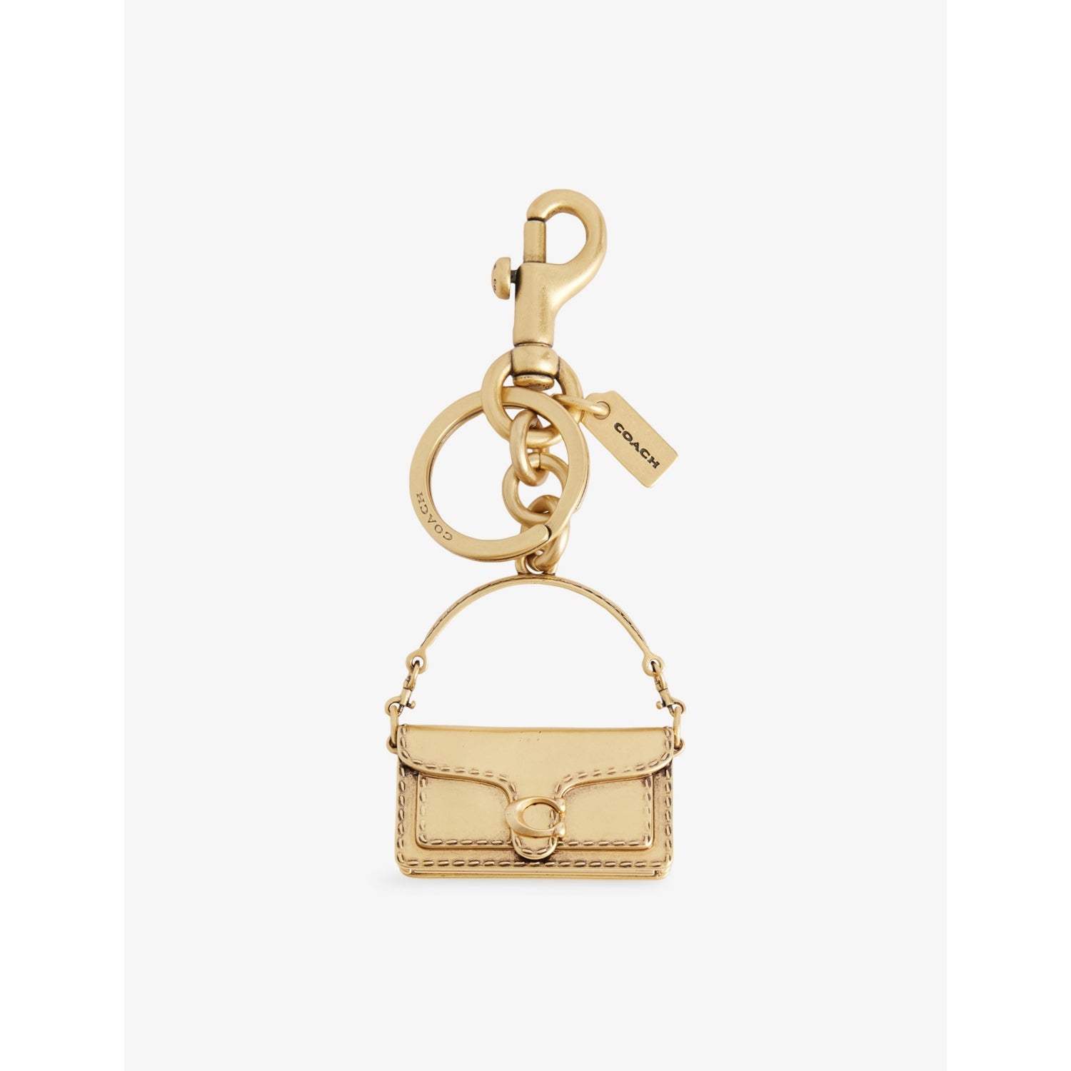 Coach Tabby brass bag charm 5cm, imported from the UK