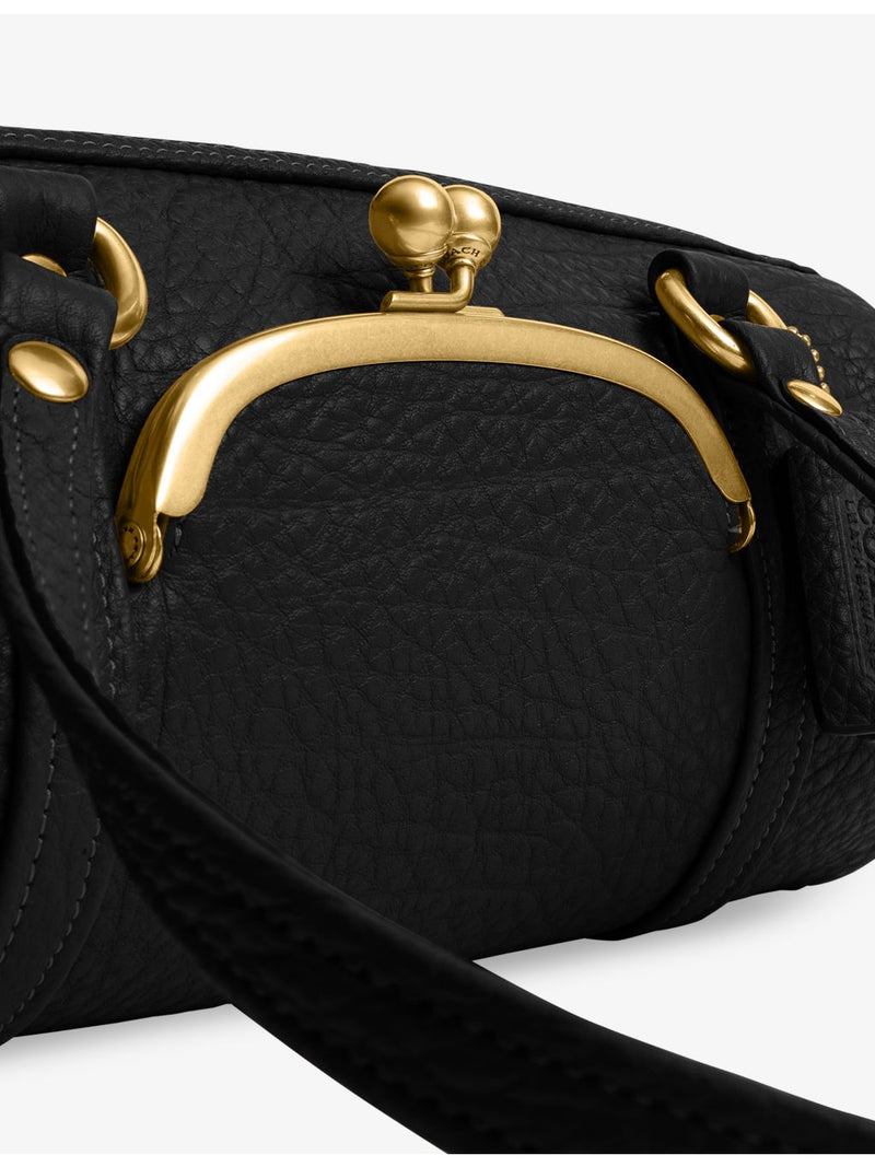 Coach Kisslock Barrel 28 leather shoulder bag, UK version