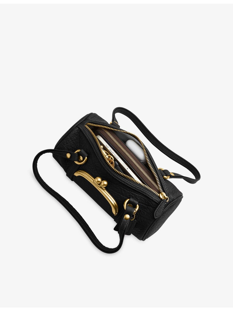 Coach Kisslock Barrel 28 leather shoulder bag, UK version