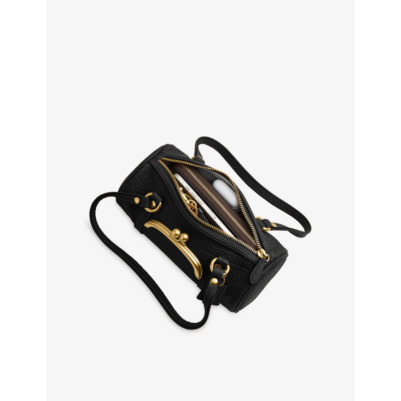 Coach Kisslock Barrel 28 leather shoulder bag, UK version